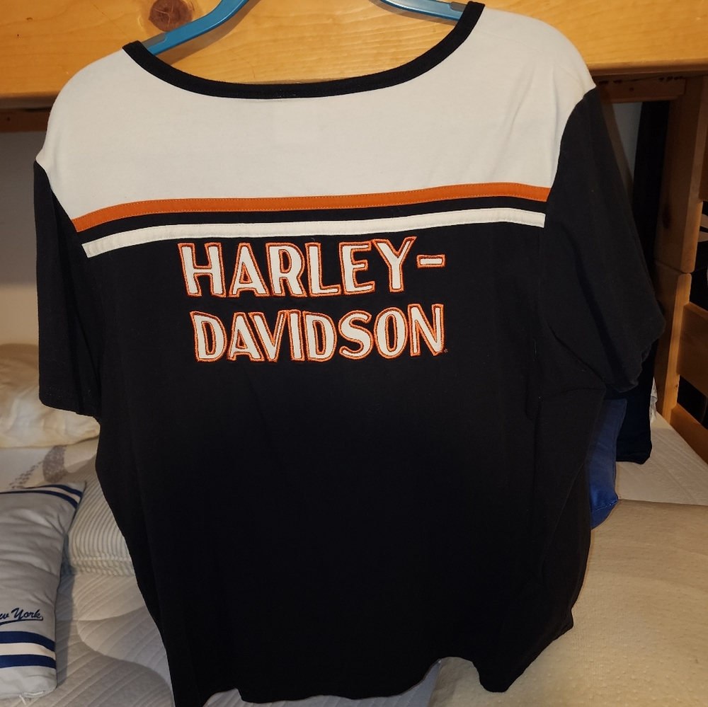 Harley Davidson shirt zip up front